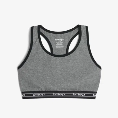 Tomboyx Racerback Soft Bra In Gray
