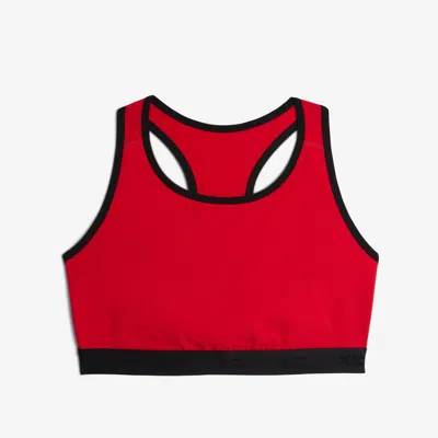 Tomboyx Racerback Soft Bra In Red