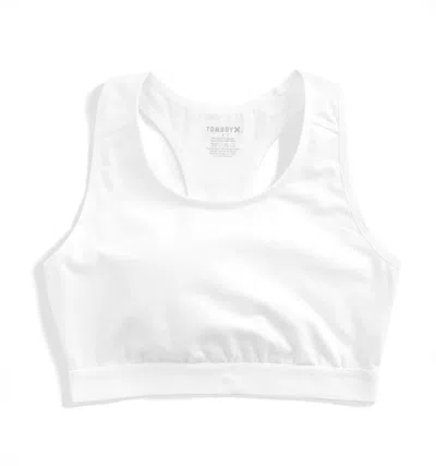 Tomboyx Racerback Soft Bra In White