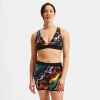 Tomboyx Reversible Swim Plunge Bikini Top In Black