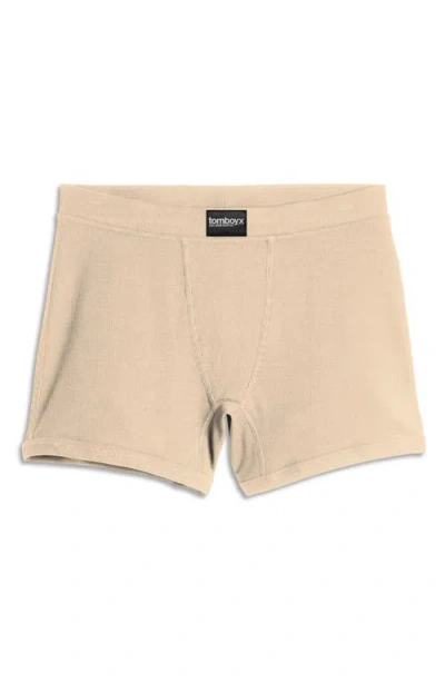Tomboyx Rib 4.5-inch Boxer Briefs In Neutral