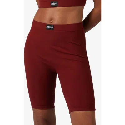 Tomboyx Rib 9-inch Boxer Briefs In Burgundy