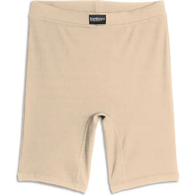 Tomboyx Rib 9-inch Boxer Briefs In Neutral