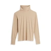 Tomboyx Rib Long Sleeve Turtleneck In Neutral