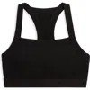 Tomboyx Scoop Soft Stretch Cotton Bralette In Black