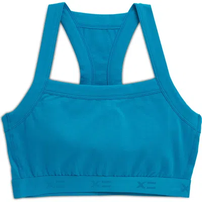 Tomboyx Scoop Soft Stretch Cotton Bralette In Blue
