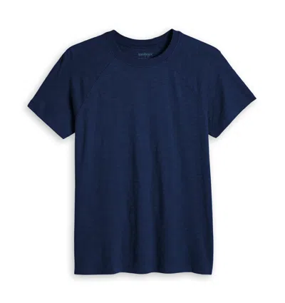 Tomboyx Short Sleeve Jersey Slub Raglan Tee In Blue