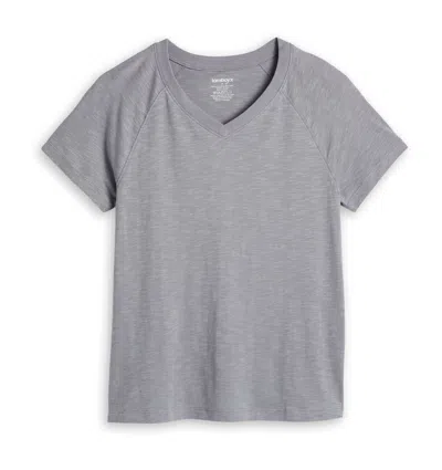 Tomboyx Short Sleeve Jersey Slub V Neck Tee In Multi