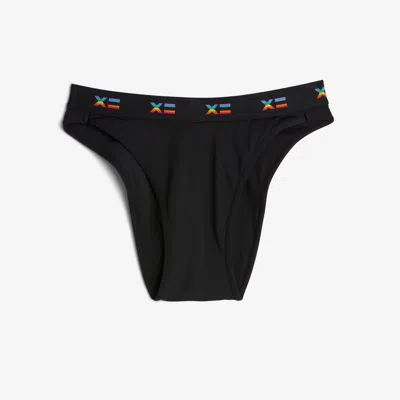 Tomboyx Smoothtuck Tucking Hi Leg Bikini In Black
