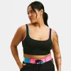 Tomboyx Straight Up Longline Bikini Top In Black