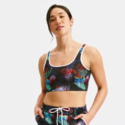 Tomboyx Straight Up Longline Bikini Top In Multi