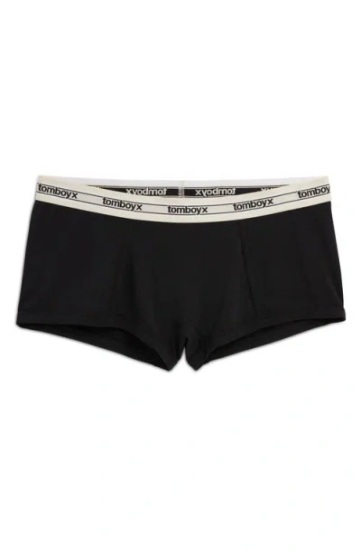 Tomboyx Stretch Modal Boyshorts In Black