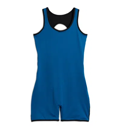 Tomboyx Swim 6" Reversible Sleeveless Unisuit In Blue