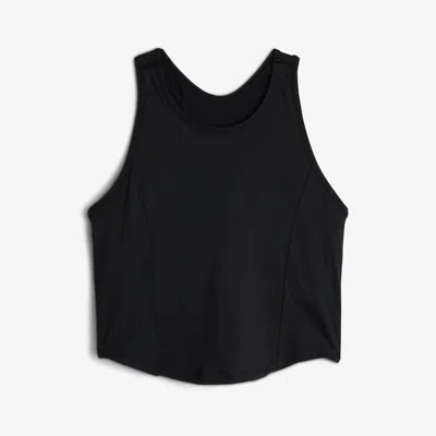 Tomboyx Swim High Neck Top In Black