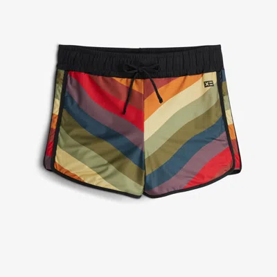 Tomboyx Swim High Waisted Boy Short In Multi