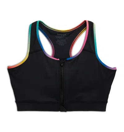 Tomboyx Swim Racerback Zip Compression Top In Black