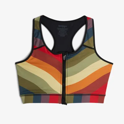 Tomboyx Swim Racerback Zip Compression Top In Multi