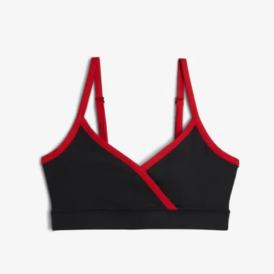 Tomboyx Swim Wrap Top In Black