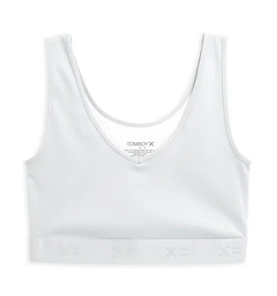 Tomboyx V-neck Compression Top In White