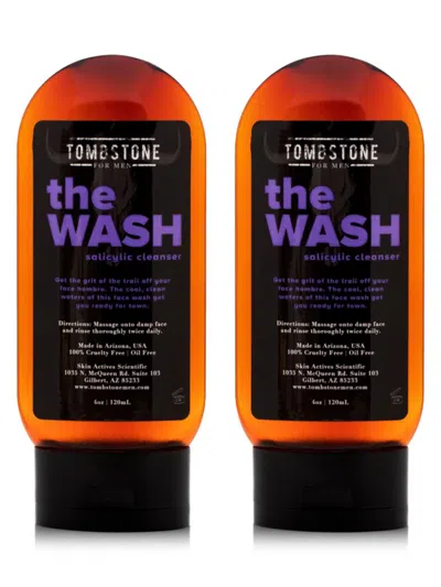 Tombstone For Men Men's 2-piece The Wash Vegan Salicylic Cleanser Set In Neutral