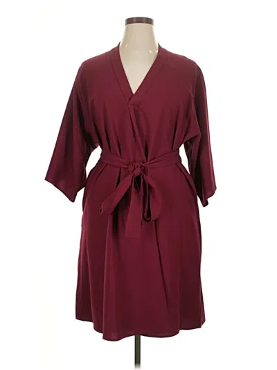 Pre-owned Tome Casual Dress In Burgundy