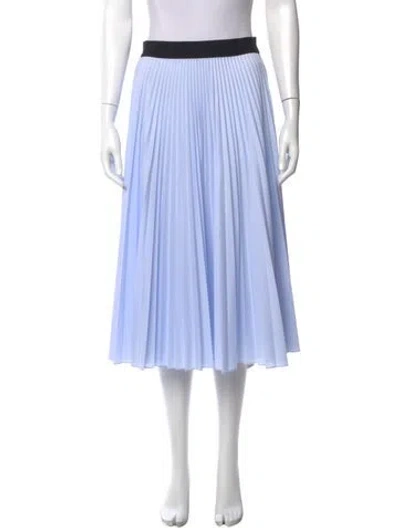 Pre-owned Tome Colorblock Pattern Midi Length Skirt In Blue