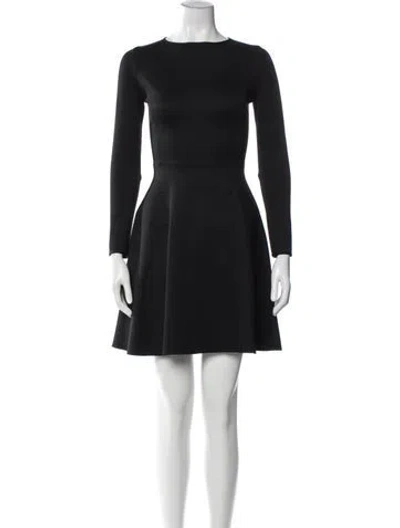 Pre-owned Tome Crew Neck Mini Dress In Blue