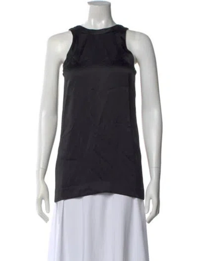 Pre-owned Tome Crew Neck Sleeveless Top In Black