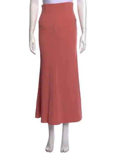 Pre-owned Tome Long Skirt In Orange