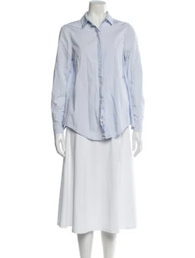 Pre-owned Tome Long Sleeve Button-up Top In Multi