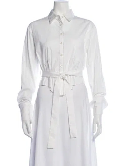 Pre-owned Tome Long Sleeve Button-up Top In Neutrals
