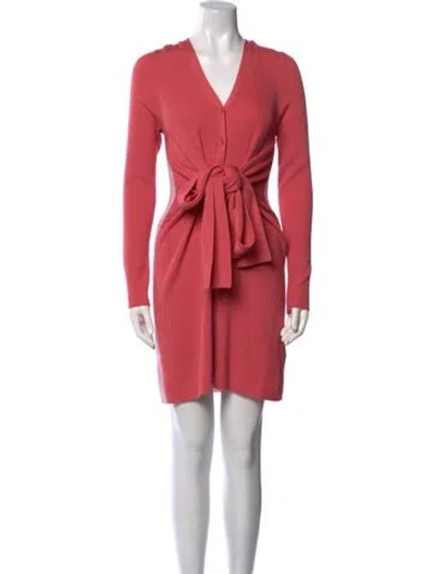 Pre-owned Tome Merino Wool Knee-length Dress In Pink