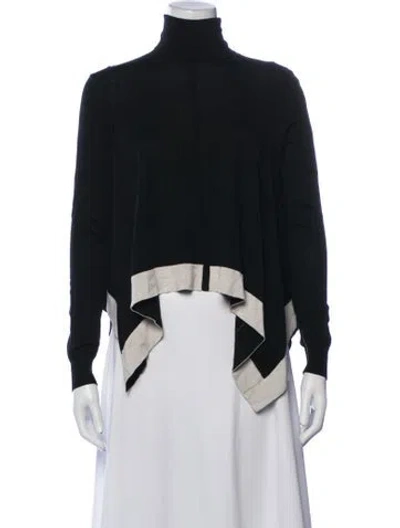 Pre-owned Tome Merino Wool Turtleneck Sweatshirt In Black