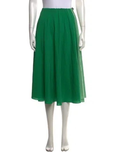 Pre-owned Tome Midi Length Skirt In Green