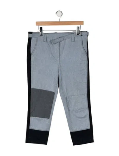 Pre-owned Tome Mid-rise Straight Leg Jeans In Blue