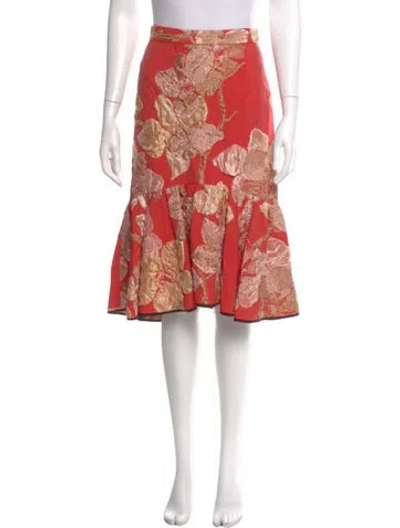 Pre-owned Tome Printed Knee-length Skirt In Multi