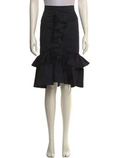 Pre-owned Tome Ruffle Embellishment Knee-length Skirt
