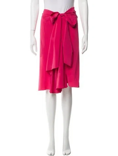 Pre-owned Tome Silk Knee-length Skirt In Pink