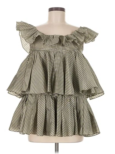 Pre-owned Tome Sleeveless Blouse In Green