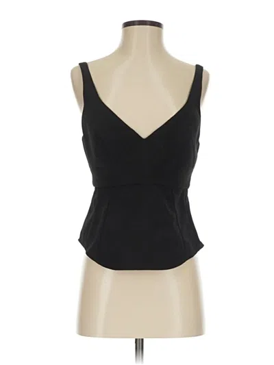 Pre-owned Tome Sleeveless Top Black Sweetheart Neckline Tops