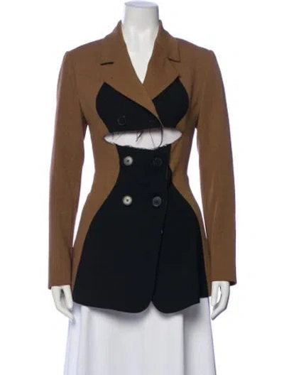 Pre-owned Tome Virgin Wool Blazer In Green