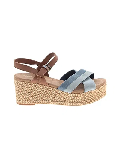 Pre-owned Tome Wedges In Blue
