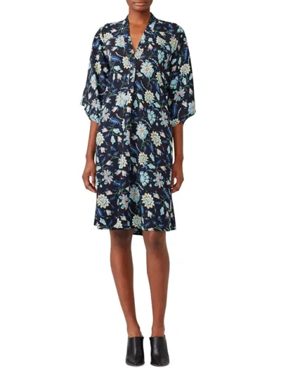 Tome Women's Monet Floral Shift Dress In Blue