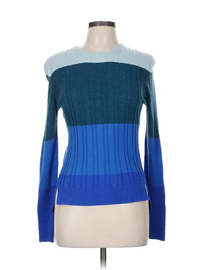 Pre-owned Tome Wool Pullover Sweater In Blue
