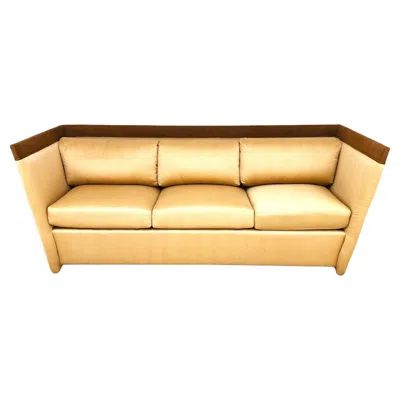 Pre-owned Tomlinson/erwin-lambeth Furniture Company Erwin Lambeth Tomlinson Tuxedo Sofa In Orange