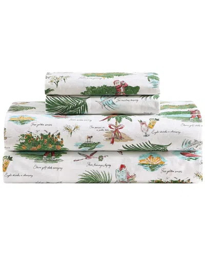 Tommy Bahama 12 Days Of Bahama Cotton Percale Sheet Set In Green