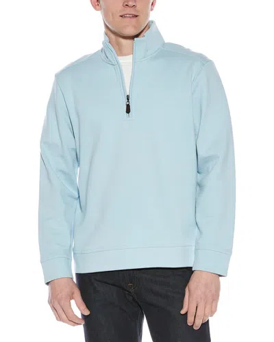Tommy Bahama 1/2-zip Mock Neck Pullover In Blue