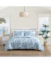 Tommy Bahama 136 Thread Count Aubrey Cotton Reversible Quilt Set