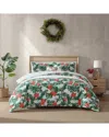 Tommy Bahama 136 Thread Count Festive Palms Cotton Comforter Bedding Set