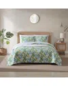 TOMMY BAHAMA TOMMY BAHAMA 136 THREAD COUNT PARADISE POINT COTTON REVERSIBLE QUILT SET